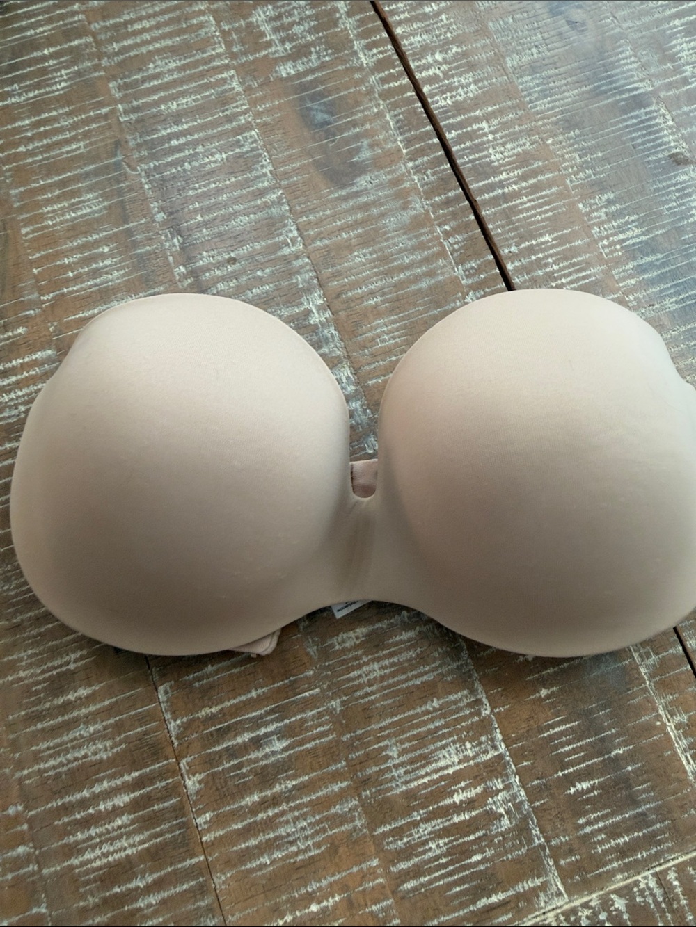 Warner's Strapless Bandeau Bra in Nude Beige